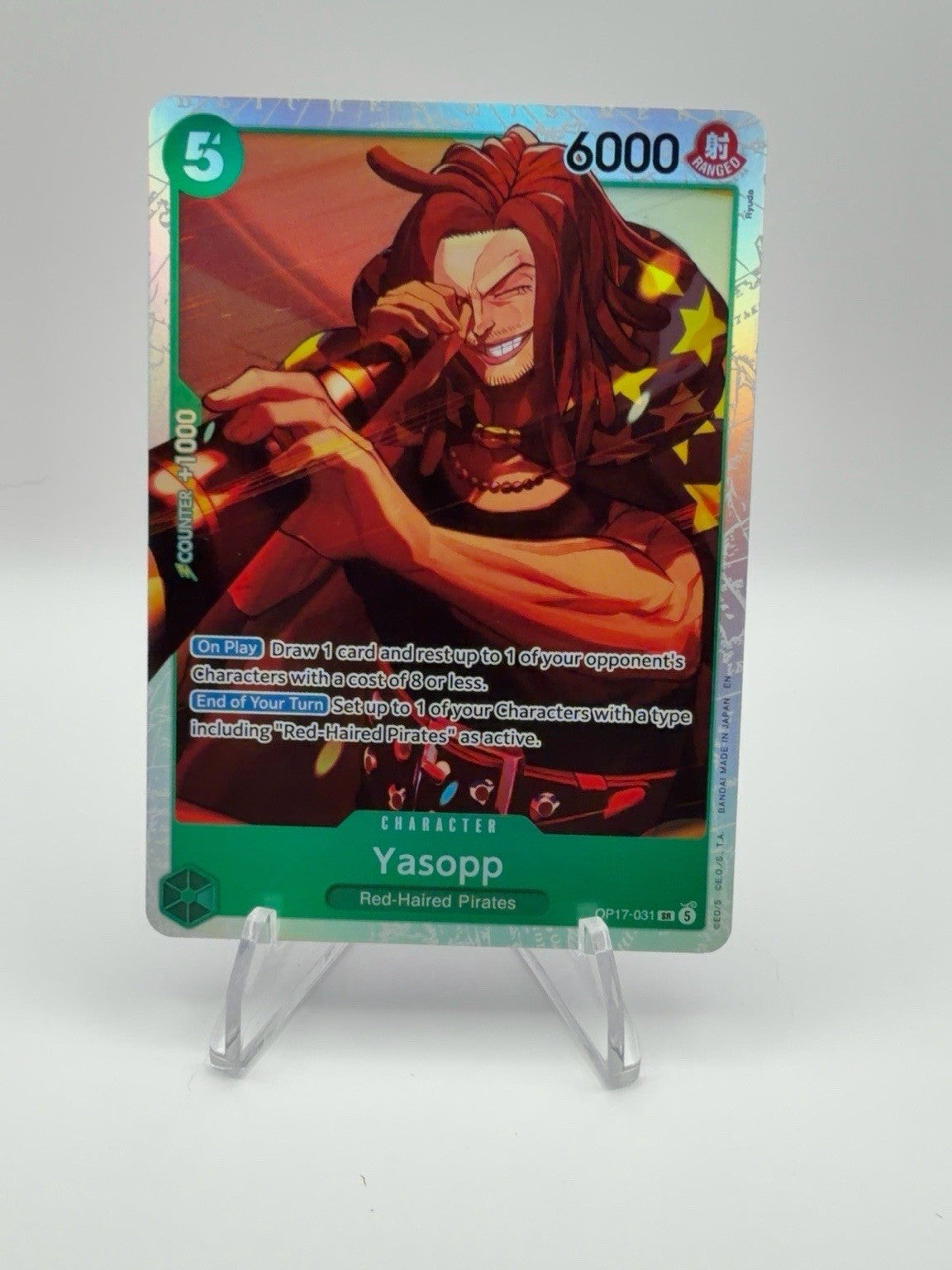 Yasopp OP17-031 SR The World’s Strongest Warriors One Piece English NM
