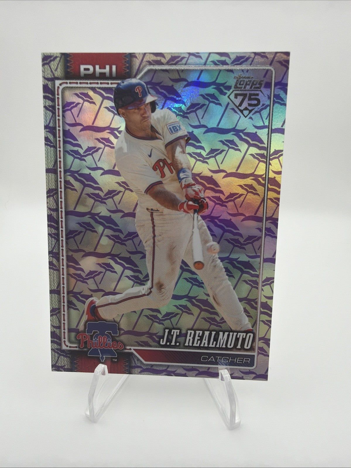 2026 Topps Series 2 J.T. Realmuto Umbrella Holo /25 #363 Phillies SP