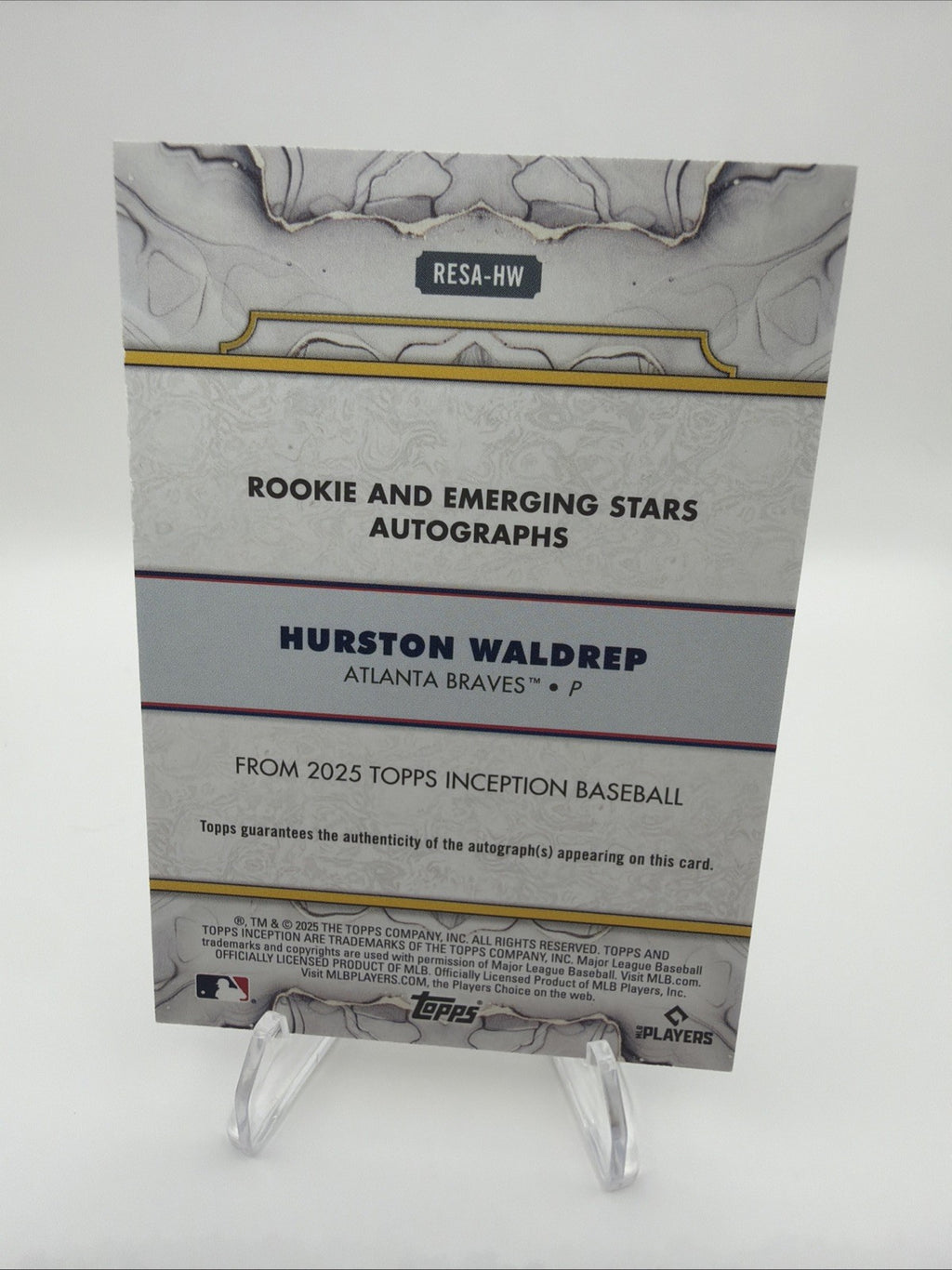 2025 Topps Inception - Rookie & Emerging Stars Autographs Hurston Waldrep...