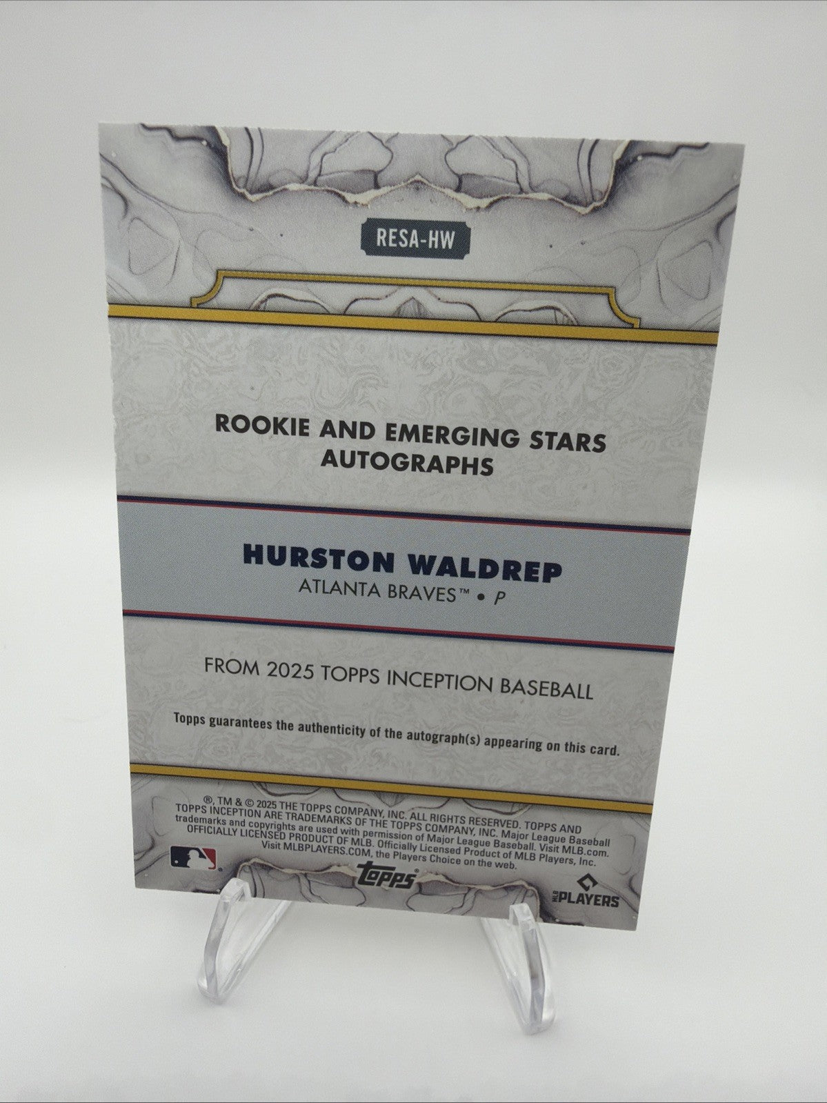 2025 Topps Inception - Rookie & Emerging Stars Autographs Hurston Waldrep...