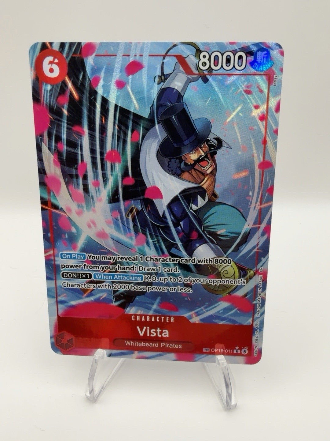 One Piece Vista OP16-011 Treasure Rare TR The Time of Battle English 2026