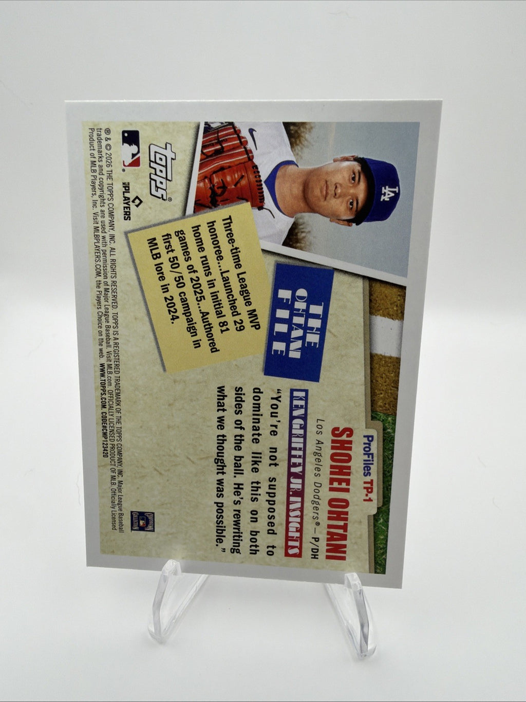 Shohei Ohtani 2026 Topps 3 Card Lot Profiles Chrome 75th Dodgers