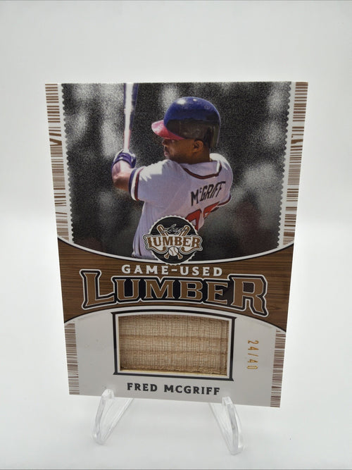 2024 Leaf Lumber - Game Used Lumber Relics Fred McGriff #GUL-32 Bronze /40 (MEM)
