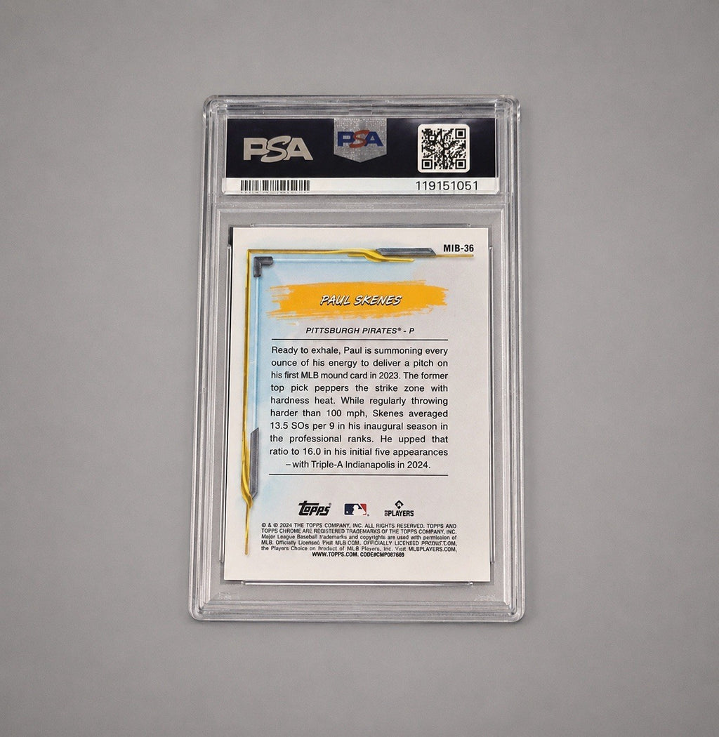 2024 Bowman Chrome My 1st Bowman Paul Skenes PSA 10 Gem Mint RC #36 Pirates