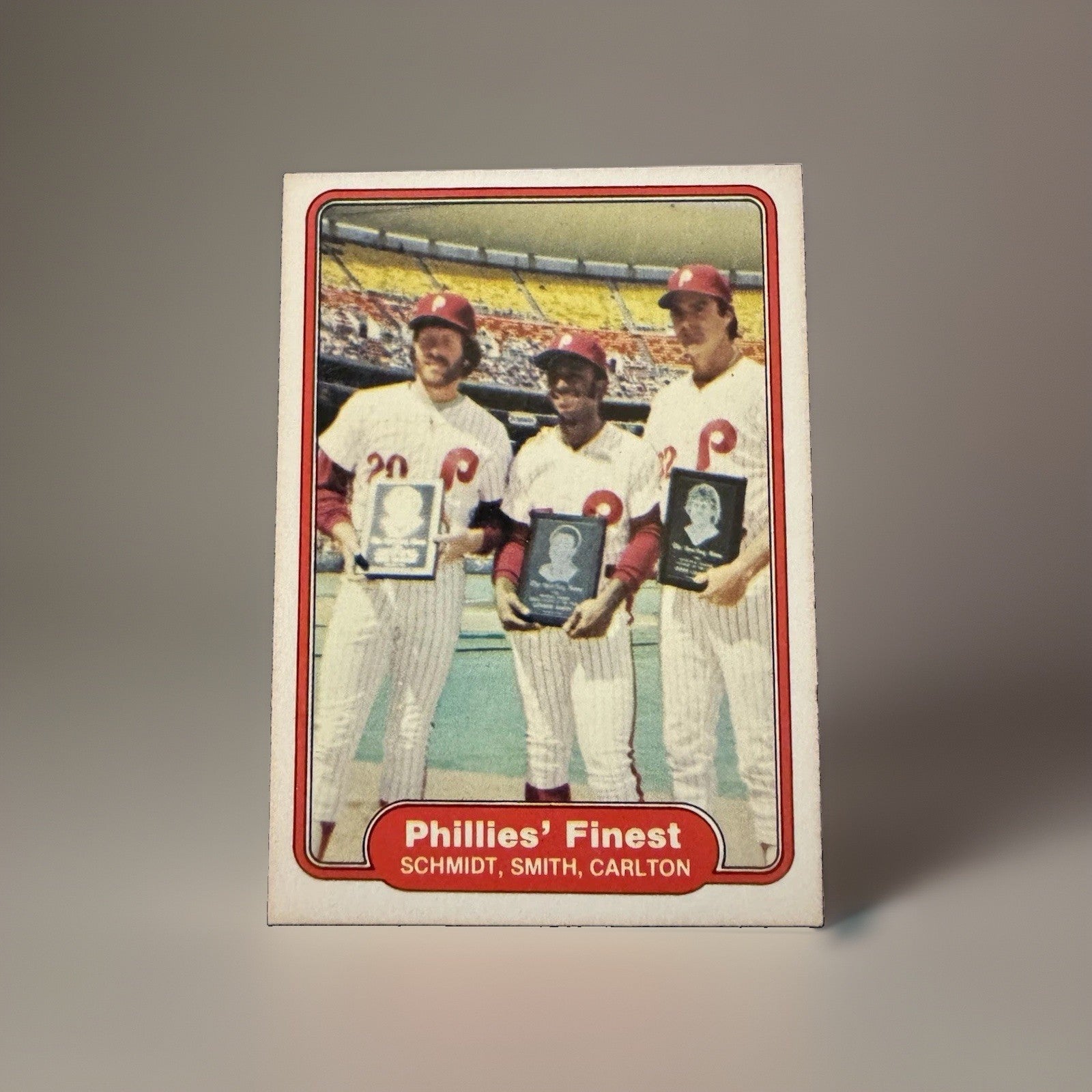1982 Fleer Phillies' Finest #641 Mike Schmidt Steve Carlton Lonnie Smith
