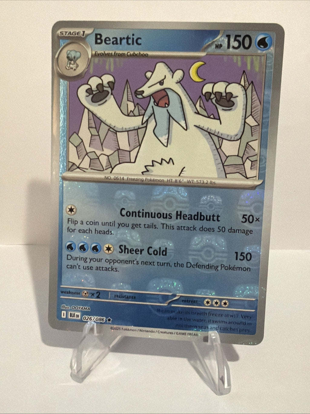 Beartic (Master Ball Pattern) 026/086 Sv: Black Bolt Holo