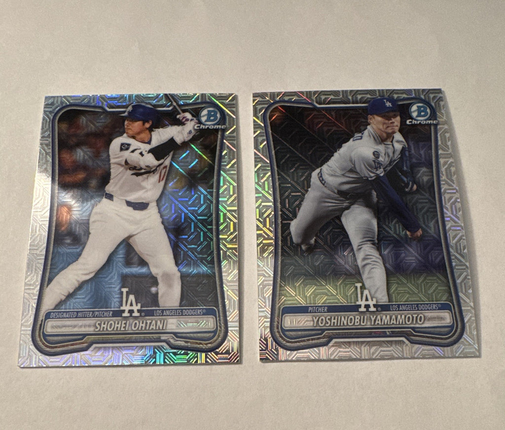 2025 Topps Bowman Shohei Ohtani Yoshinobu Yamamoto 7 Card Lot Mojo Dodgers