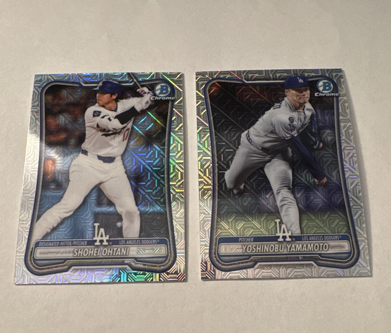 2025 Topps Bowman Shohei Ohtani Yoshinobu Yamamoto 7 Card Lot Mojo Dodgers