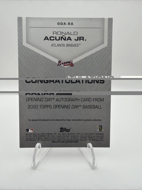 2020 Topps Opening Day - Opening Day Autographs Ronald Acuña Jr. #ODA-RA (AU)