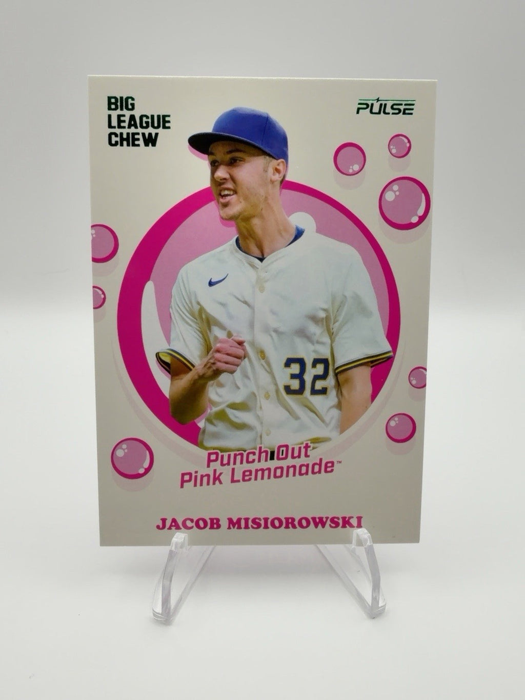 2026 Pulse Big League Chew Jacob Misiorowski Pink Lemonade /699 POP-32