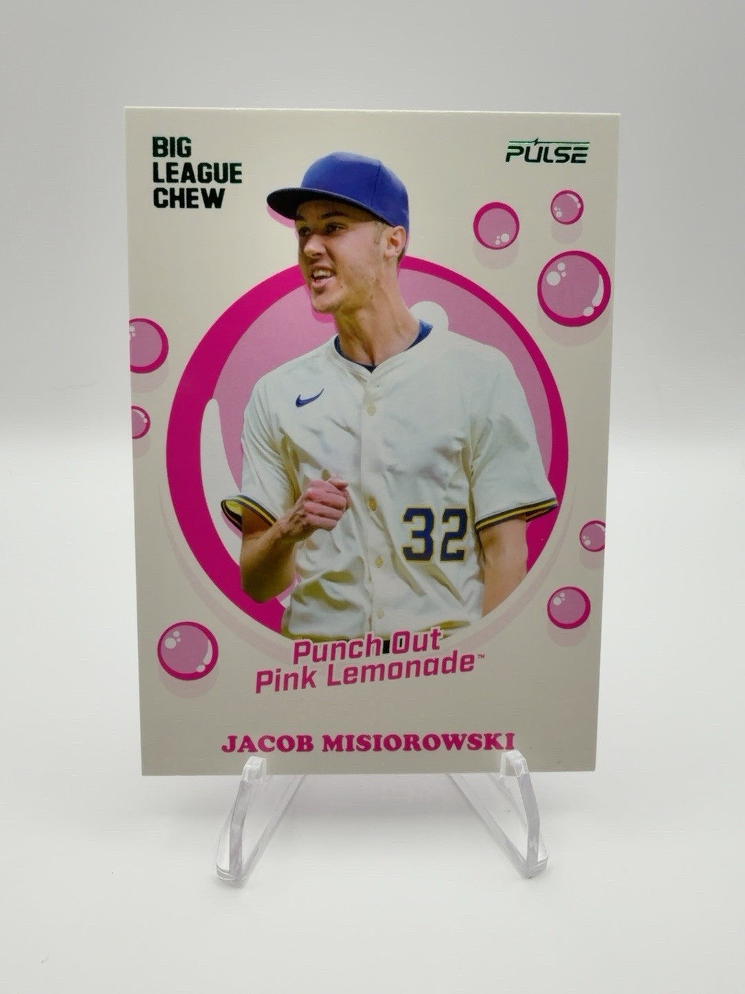 2026 Pulse Big League Chew Jacob Misiorowski Pink Lemonade /699 POP-32