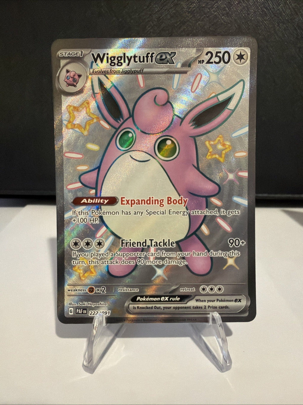Pokémon Wigglytuff ex 3 Card Lot English & Japanese 151 + Paldean Fates Shiny