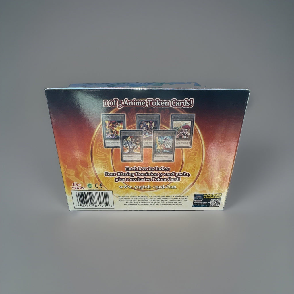Yu-Gi-Oh! Blazing Dominion 1st Edition Box Factory Sealed 4 Booster Pks + Token