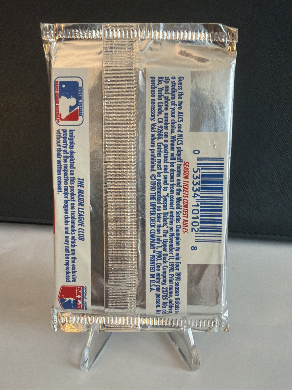 1990 Upper Deck “The Collector’s Choice” Baseball Pack (Factory Sealed)