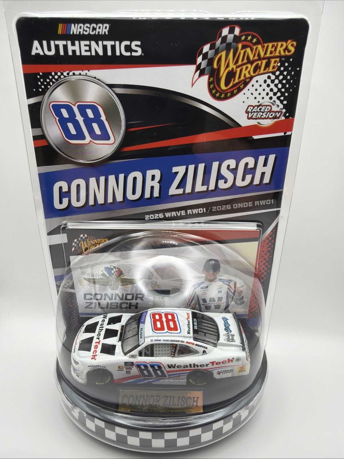 Connor Zilisch WeatherTech Indy Win NASCAR Winner’s Circle 1:64 2026 Wave 1