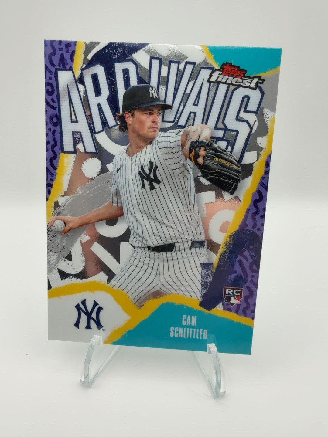 2026 Topps Finest - Arrivals Cam Schlittler #A-25 Refractor (RC)