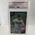 2005 Bowman Chrome X-Fractor Chipper Jones PSA 8 #113 Atlanta Braves HOF