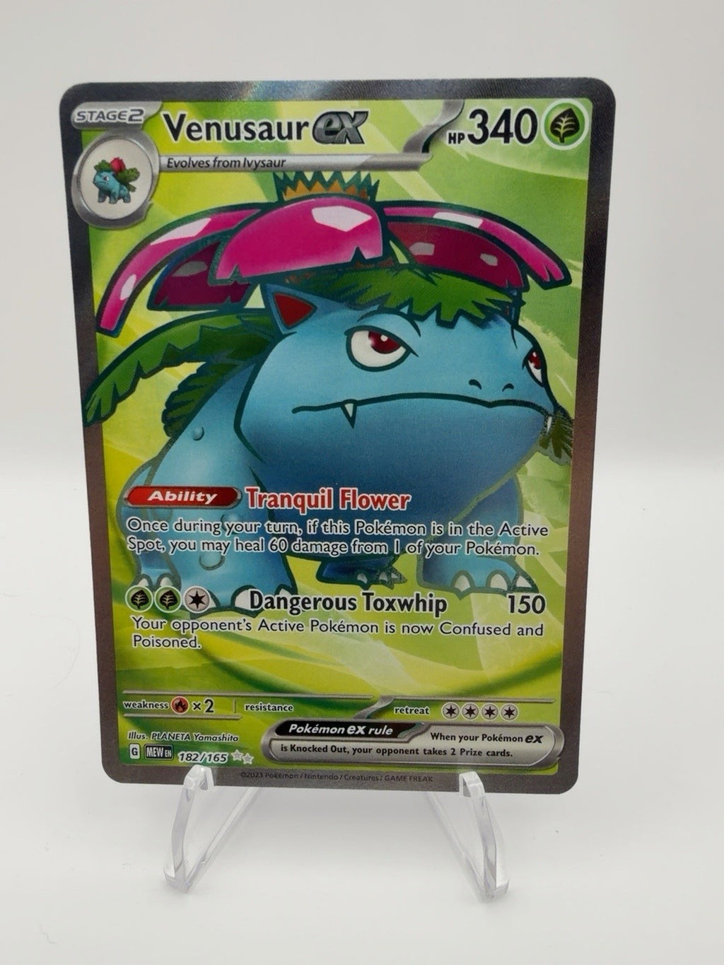 Pokémon TCG Venusaur ex #182/165 Ultra Rare from Scarlet & Violet – 151 2023