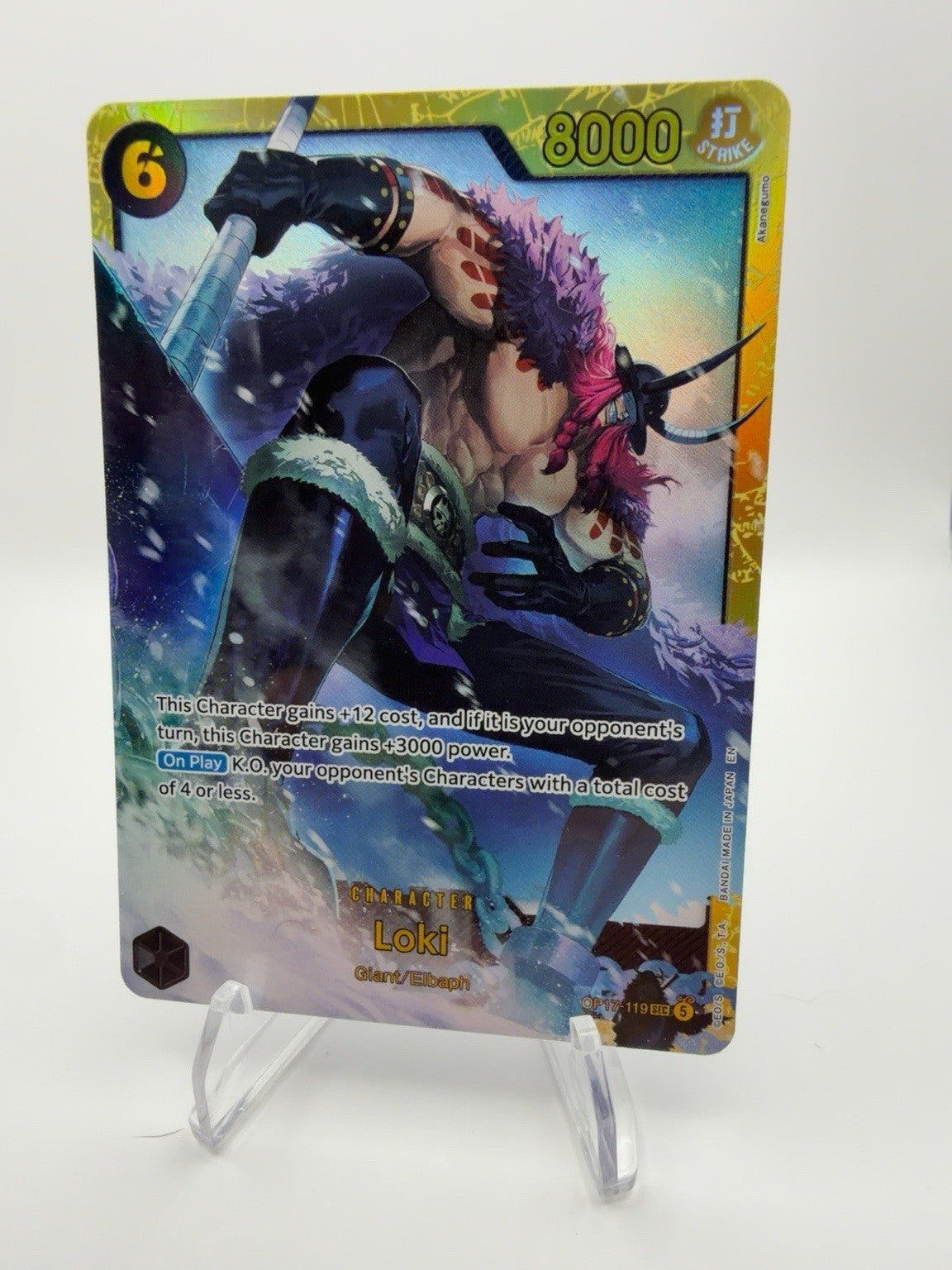 Loki OP17-119 SEC The World’s Strongest Warriors One Piece English NM