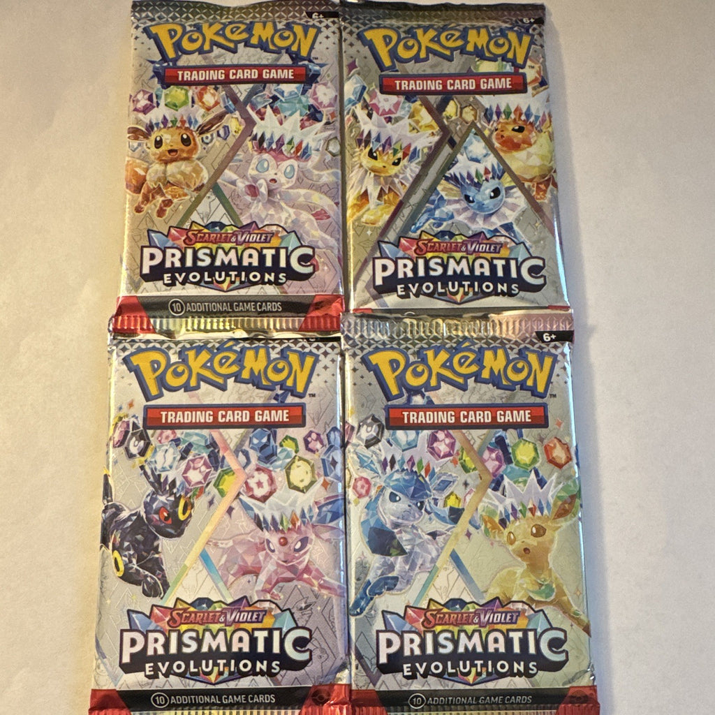 Pokemon Scarlet & Violet Prismatic Evolutions Complete Art Set 4 Sealed Packs