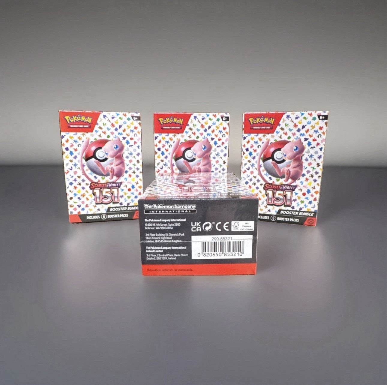 Pokemon TCG Scarlet & Violet 151 Booster Bundle Lot of 4 Sealed Boxes 6 Pks Each