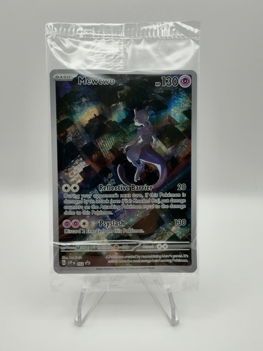 Mewtwo SVP 052 Black Star Promo Pokemon 151 UPC Sealed English 2023