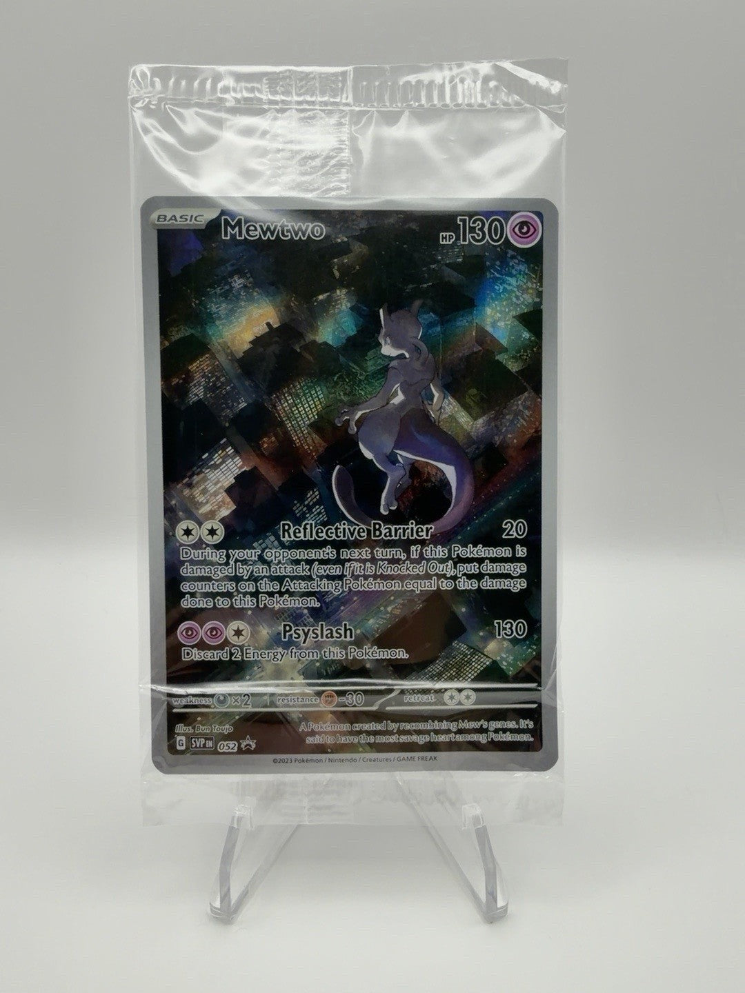 Mewtwo SVP 052 Black Star Promo Pokemon 151 UPC Sealed English 2023