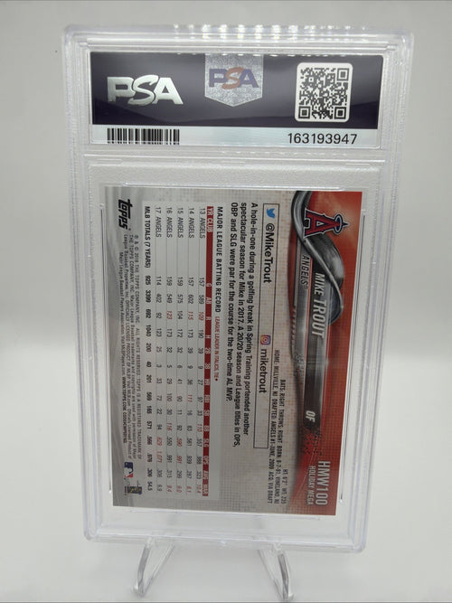 2018 Topps Holiday - Mike Trout #HMW100