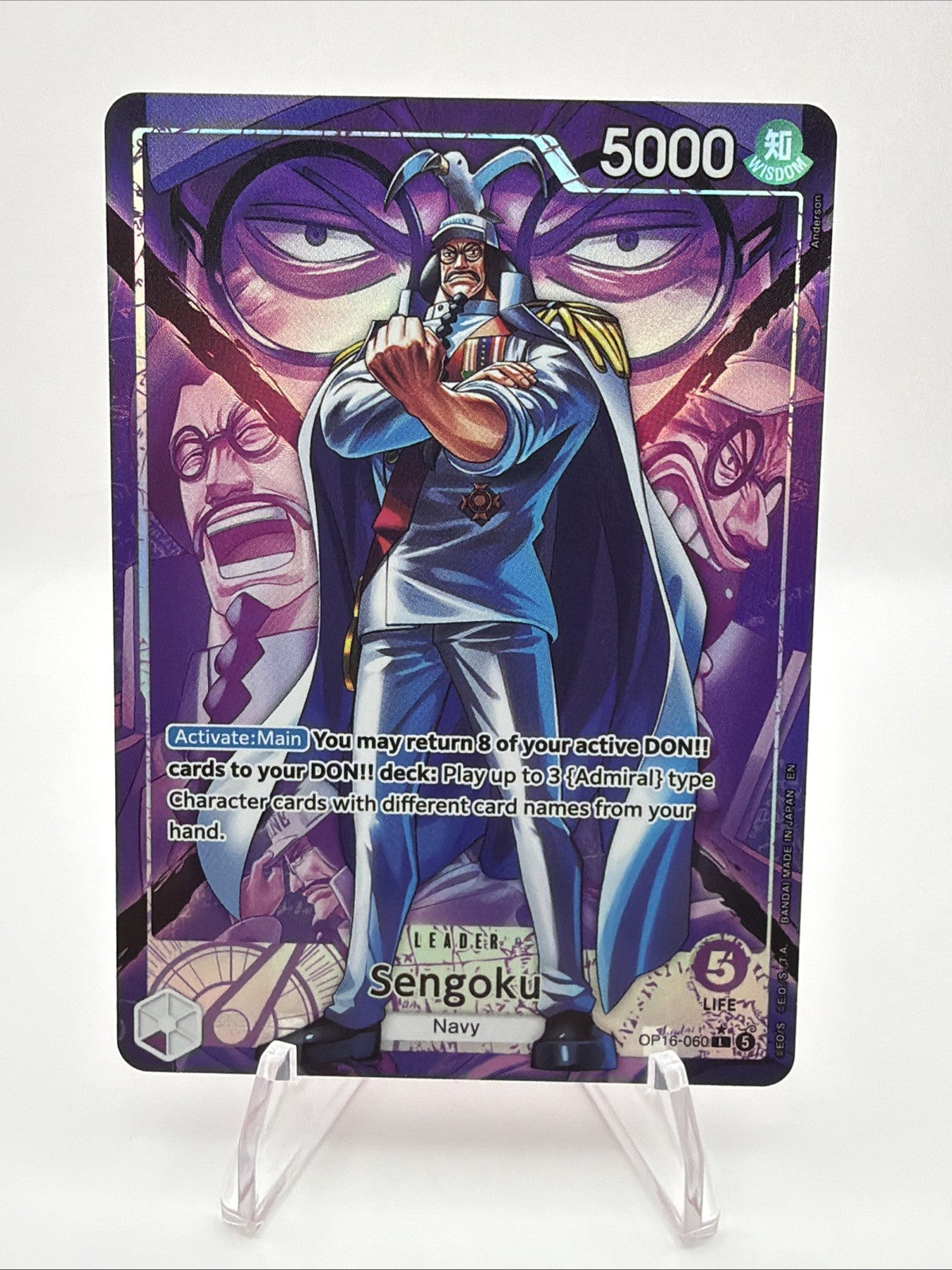 Sengoku OP16-060 Alternate Art Leader The Time of Battle One Piece English