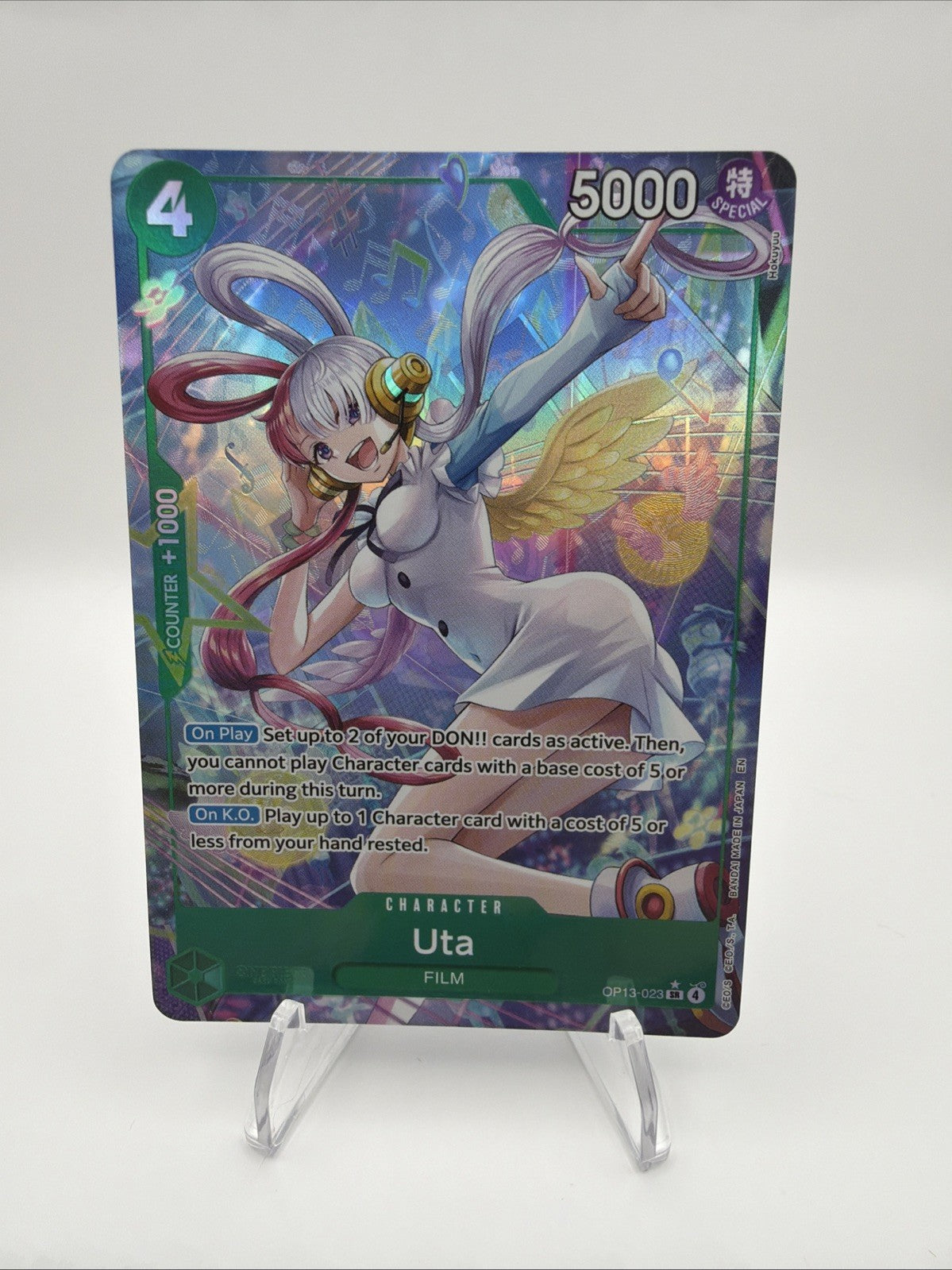Uta OP13-023 Alternate Art SR Carrying On His Will One Piece English NM