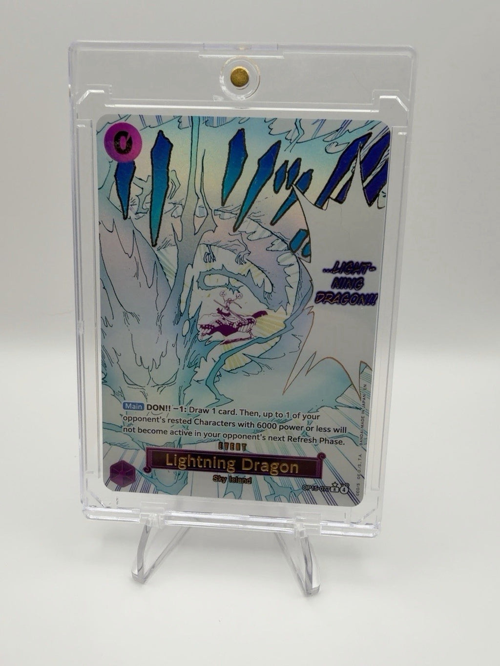 Lightning Dragon OP15-077 Alternate Art Rare One Piece Card Game English