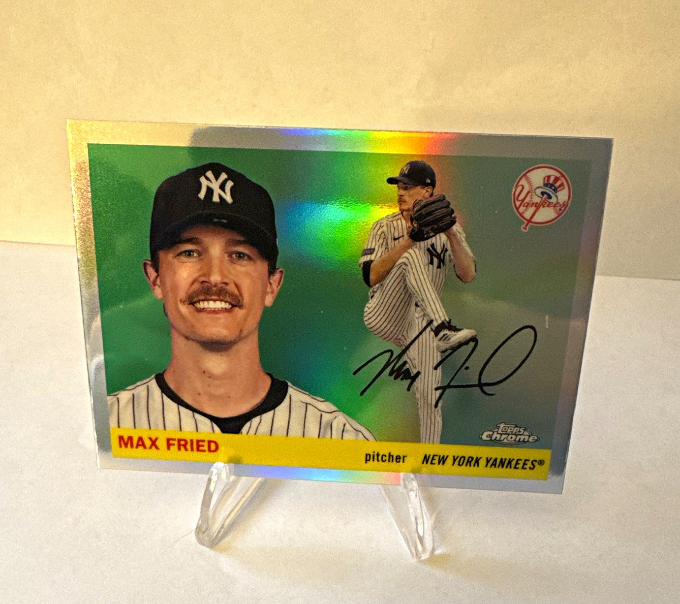Topps 2025 Chrome Baseball Max Fried New York Yankees Refractor #94