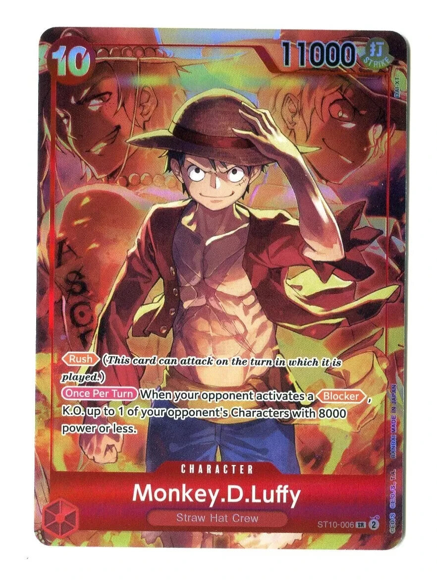 One Piece ST10-006 Monkey.D.Luffy Alternate Art Sealed Promo English