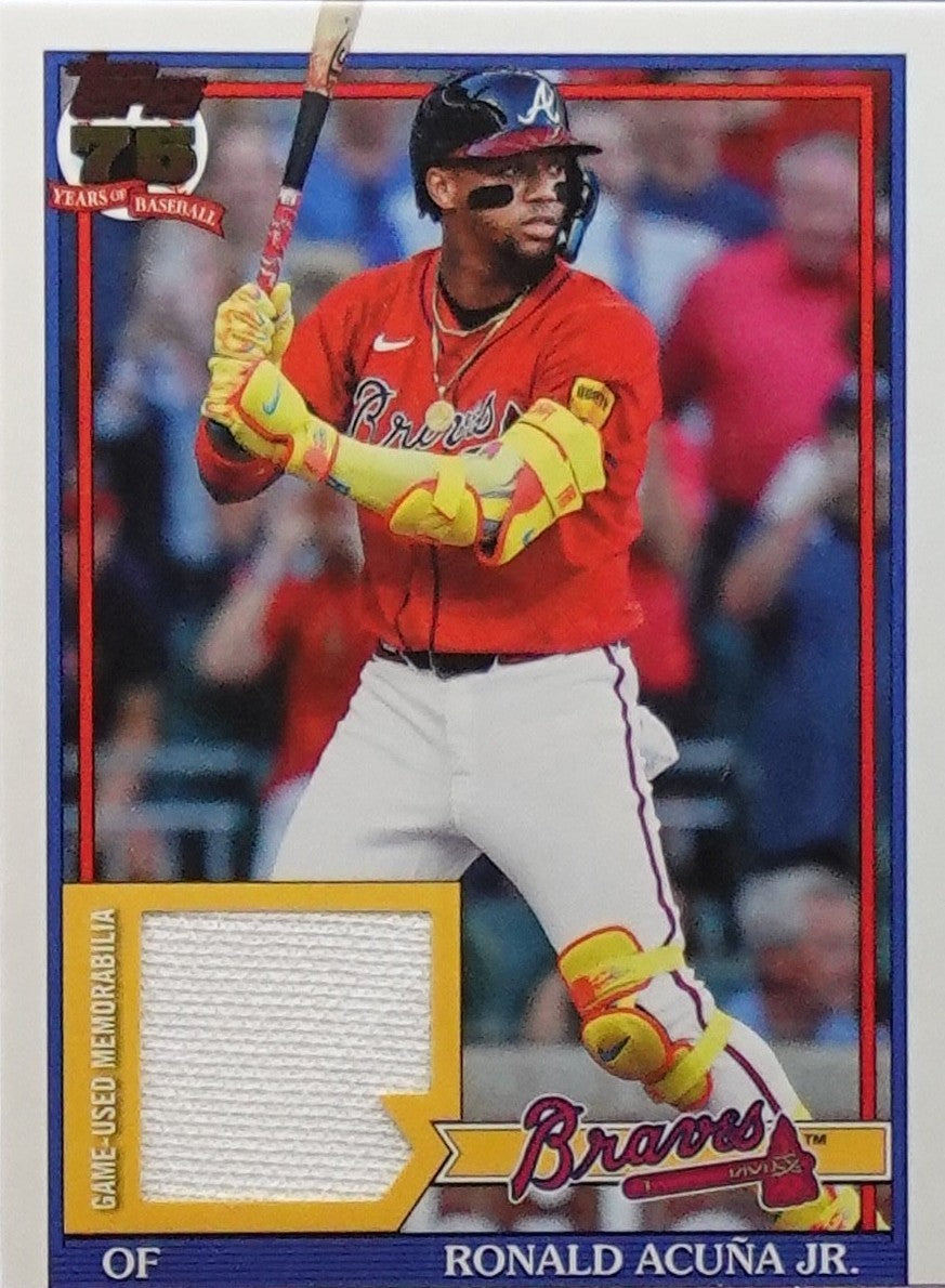 2026 Topps Series 2 - 1991 Topps Baseball Relics Ronald Acuña Jr. #91R2-RAJ...
