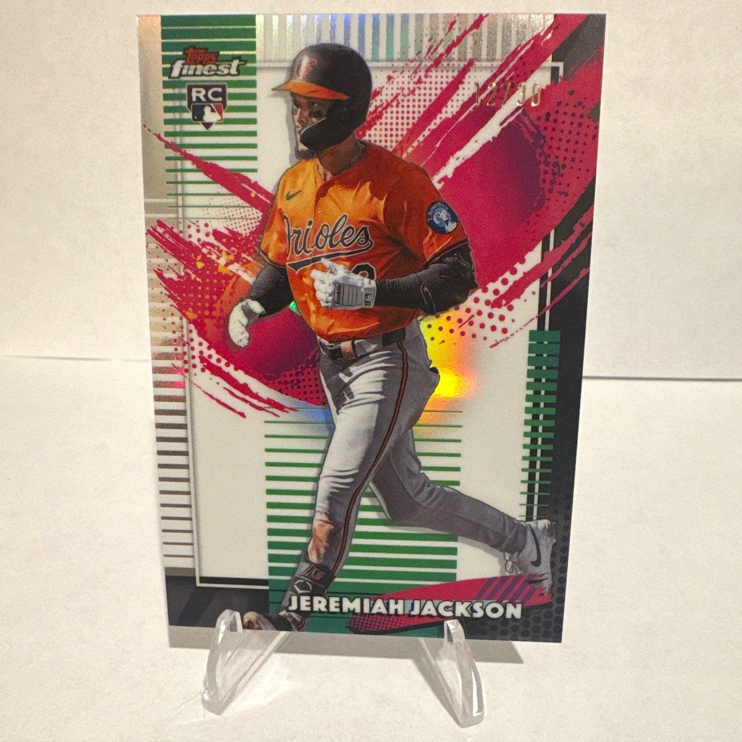 2026 Topps Finest Jeremiah Jackson Baltimore RC  /30 #223 White Refractor