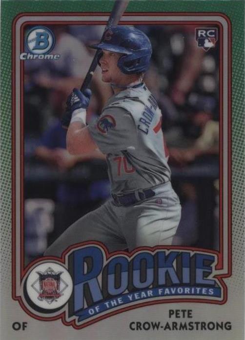 2024 Bowman Chrome Pete Crow-Armstrong ROY-13 RC GMA 10 Gem Mint Cubs