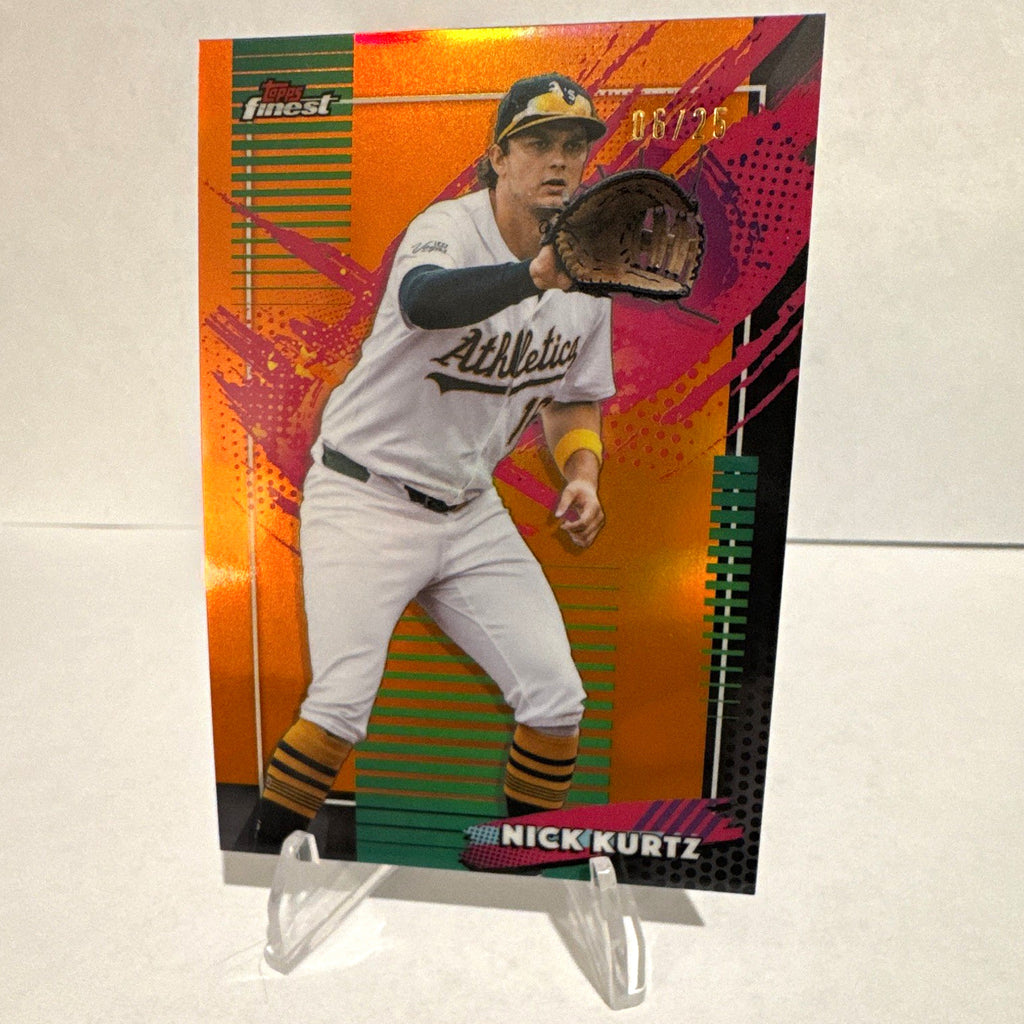 Topps 2025 Finest Nick Kurtz Athletics Baseball 06/25 Rare #251