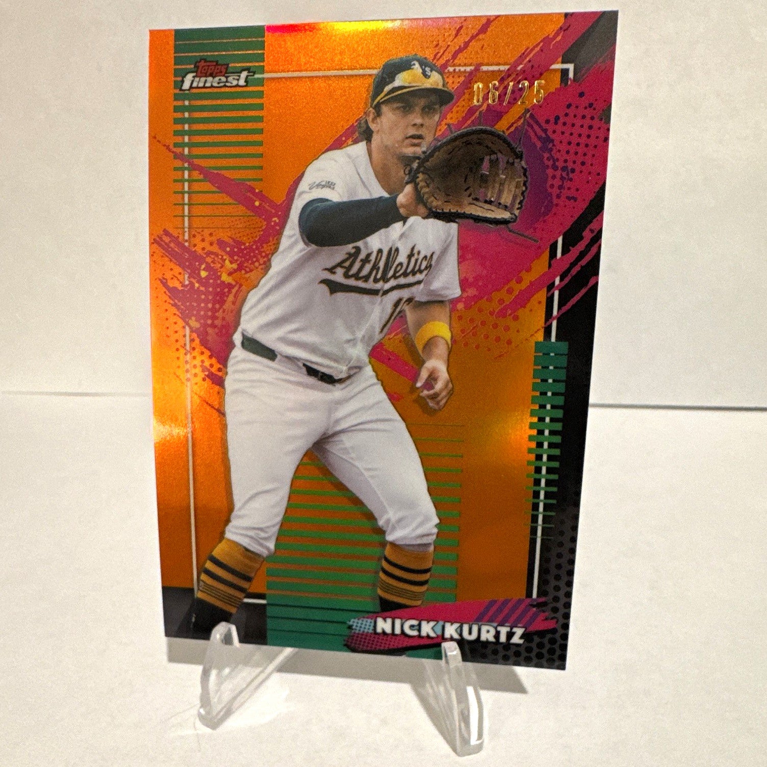 Topps 2025 Finest Nick Kurtz Athletics Baseball 06/25 Rare #251