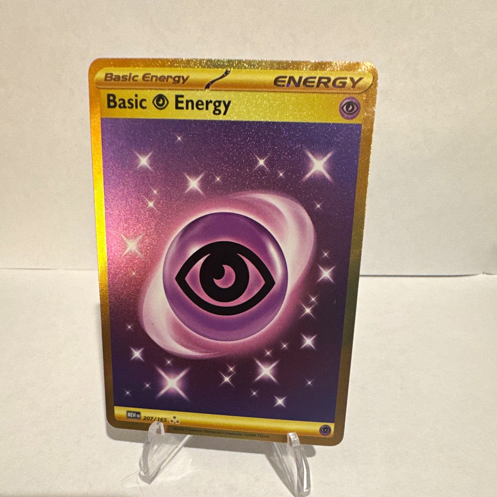 Pokemon Basic Psychic Energy 207/165 Sv: Scarlet & Violet 151 Hyper Rare Holo