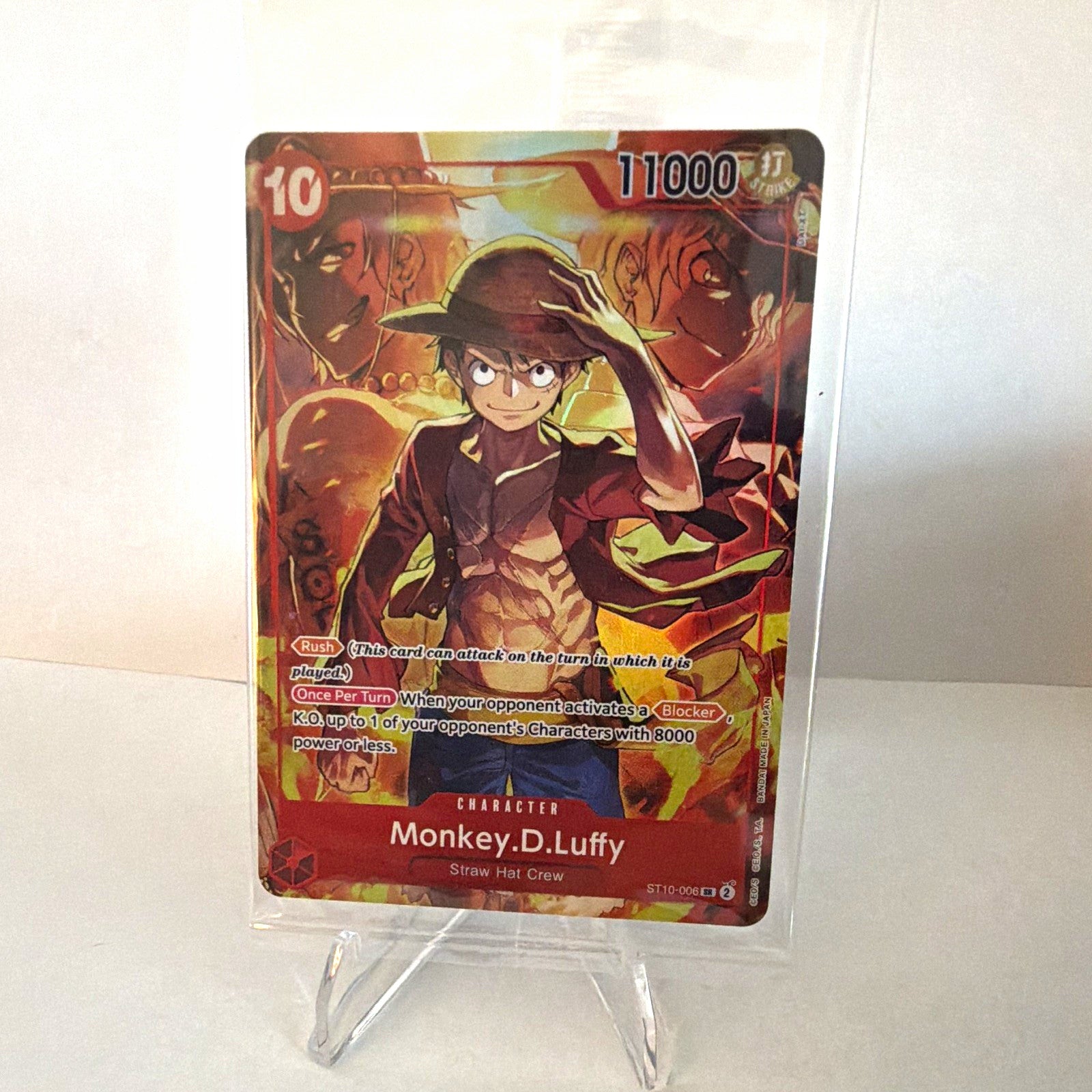 One Piece ST10-006 Monkey.D.Luffy Alternate Art Sealed Promo English