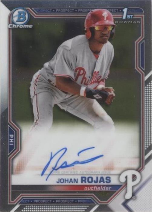 2021 Bowman - Chrome Prospects Autographs Johan Rojas #CPA-JR (AU, RC)