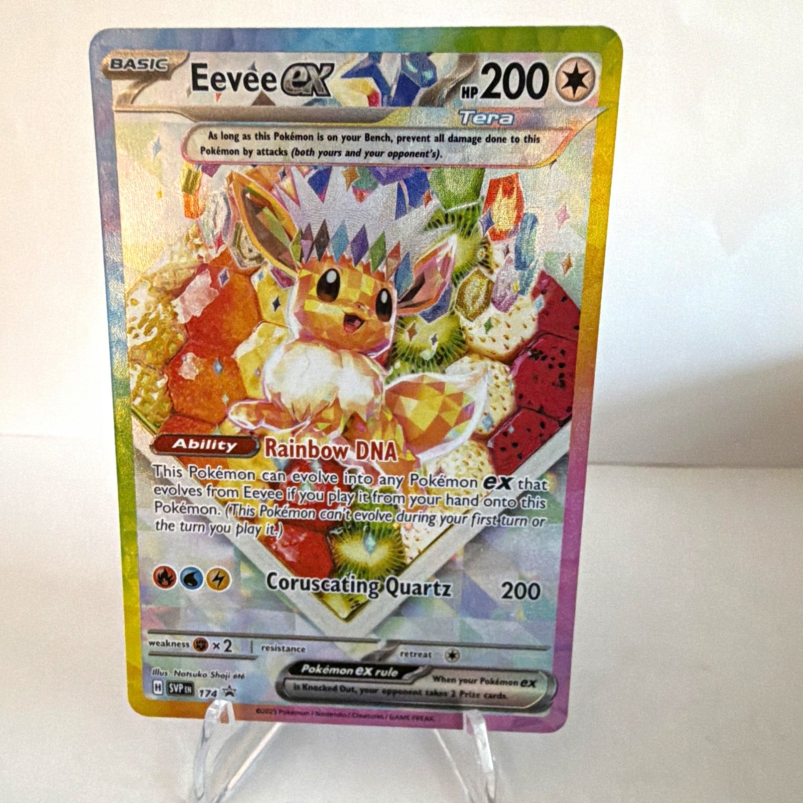 Pokemon Eevee ex SVP 174 Black Star Promo Prismatic Evolutions NM