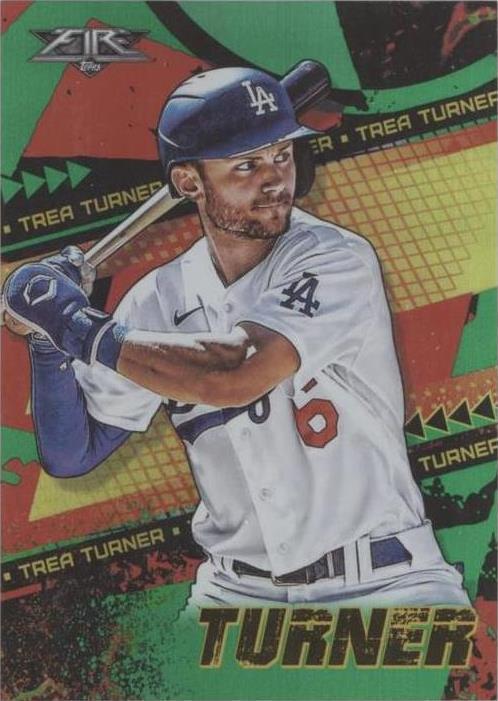 2022 Topps Fire - Trea Turner #57 Green /199