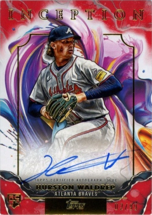 2025 Topps Inception Hurston Waldrep RC Auto Red 70/99 Braves RESA-HW