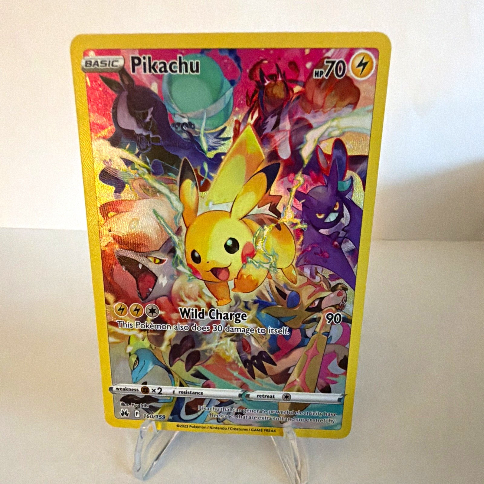 Pokemon Crown Zenith Pikachu 160/159 IR Illustration Rare English Near Mint