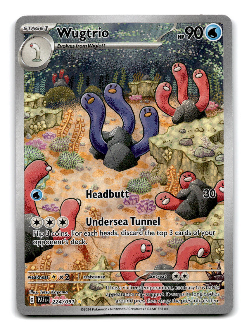 Wugtrio 224/091 SV: Paldean Fates Holo