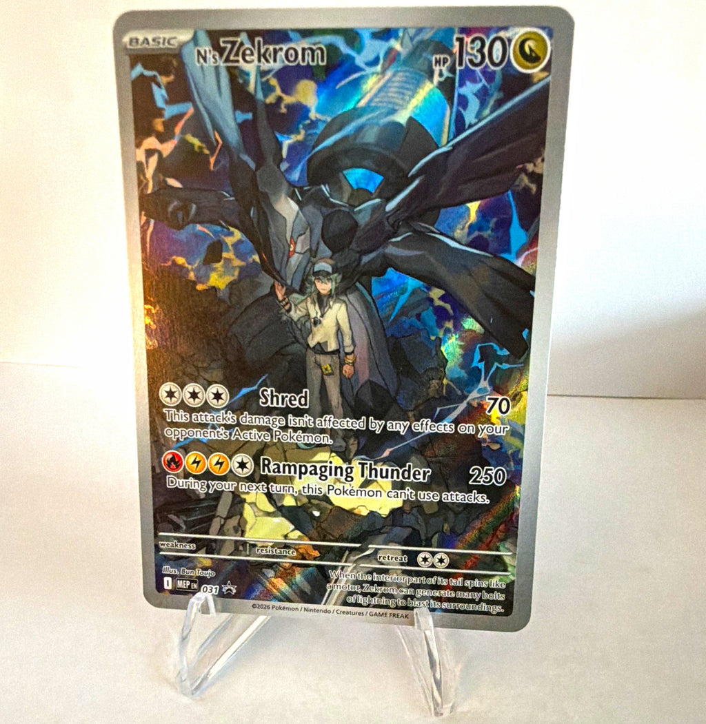 Pokemon N’s Zekrom 031 Black Star Promo Mega Evolution Premium Collection NM