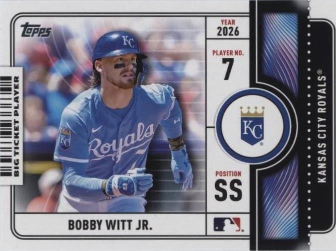 2026 Topps Series 1 - Big Ticket Players Bobby Witt Jr. #BTP-16