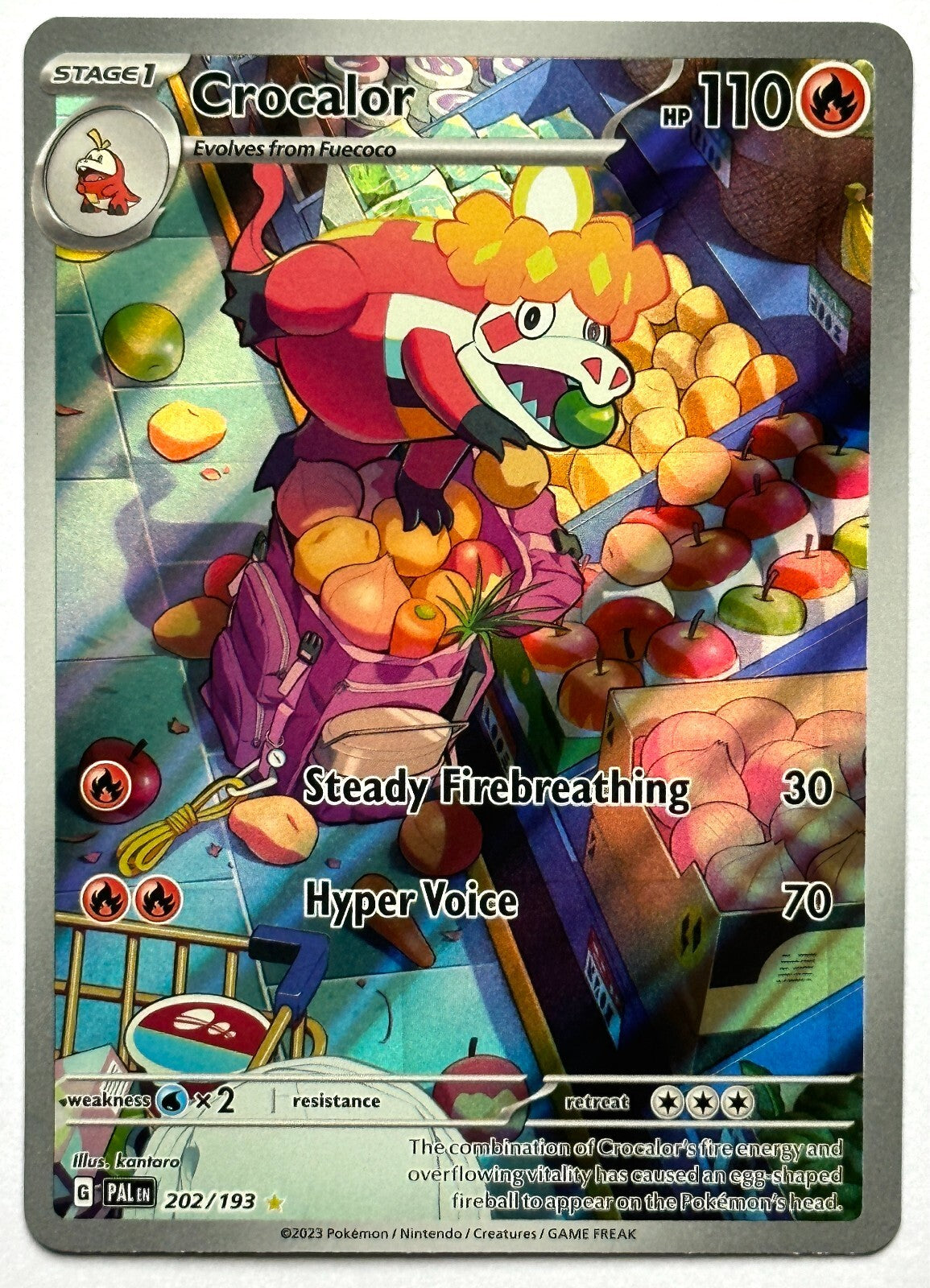 Crocalor 202/193 Sv02: Paldea Evolved Holo