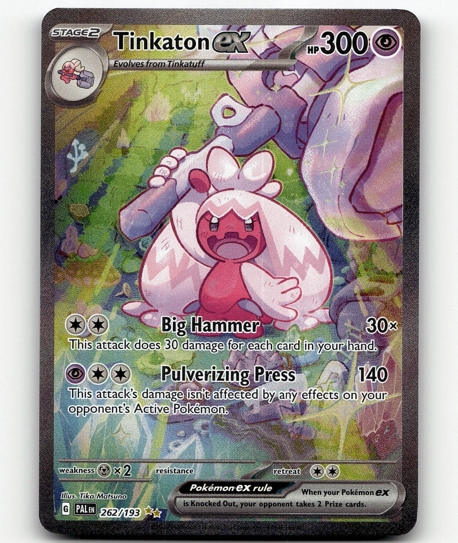 Pokemon Tinkaton ex 262/193 SV02 Paldea Evolved SIR Full Art Holo HP 300